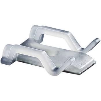 Cable mount Screw fixing Self adhesive acrylate glue Ecru