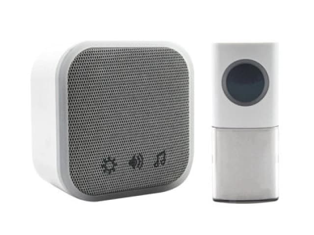 Uni-Com 98476+W96001 Portable Door Chime, White 98476+W96001