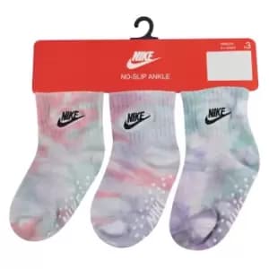 Nike Dye Futura 3 Pack Socks - Pink