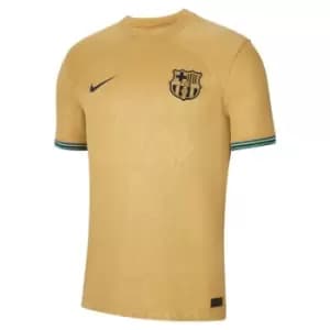 Nike Barcelona Away Shirt 2022 2023 Mens - Gold