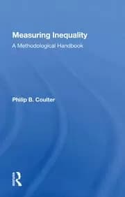 Measuring Inequality A Methodological Handbook