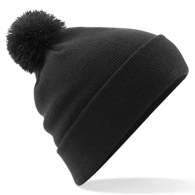 Beechfield Beechfield Men Original Pom Pom Winter Beanie Hat in Black One Size Male 5054752302863