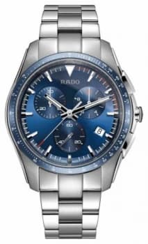 RADO XXL HyperChrome Chronograph Stainless Steel Blue Dial Watch