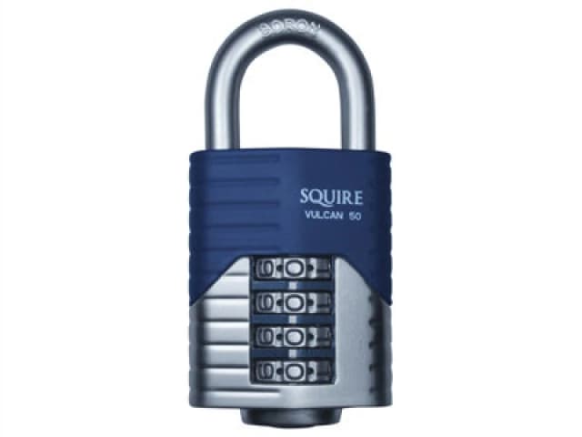 Squire Squire - VC50BX Vulcan Open Boron Shackle Combination Padlock 50mm Boxed HSQVC50BX VC50BX