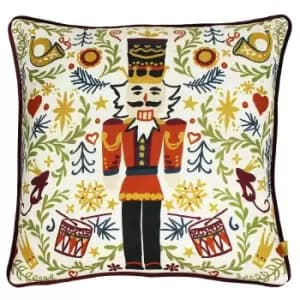 Nutcracker Christmas Cushion Multi / 43 x 43cm / Polyester Filled