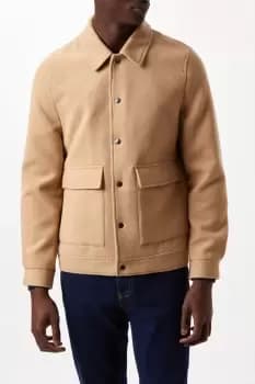 Mens Faux Wool Shacket