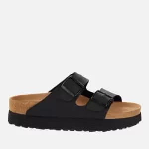 Birkenstock Womens Papillio Vegan Arizona Platform Double Strap Sandals - Black - EU 41/UK 7.5