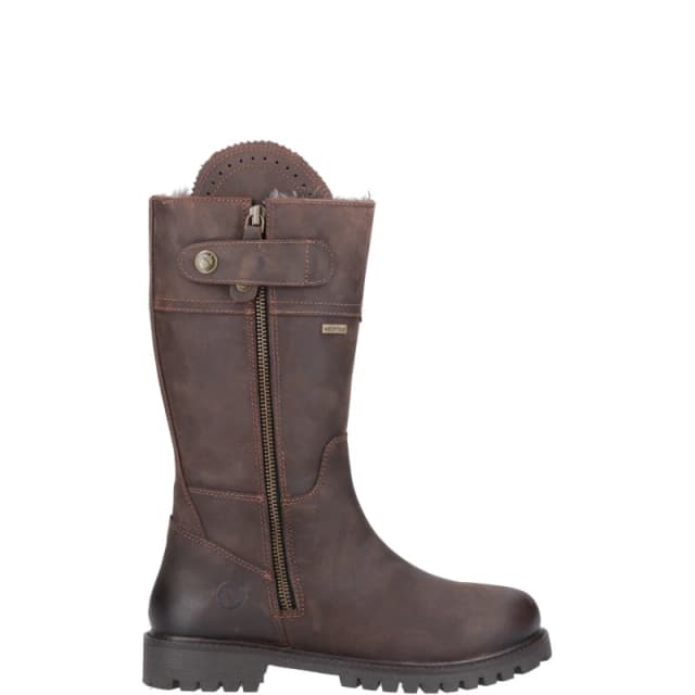 Cotswold Womens Bushcombe Zip Up Waterproof Country Boots - UK 6 Brown female GDE2797BRO6