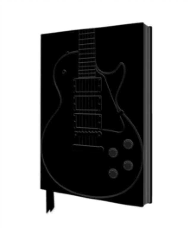 Black Gibson Guitar Artisan Art Notebook (Flame Tree Journals) Notebook / blank book
