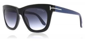 Tom Ford Celina - Black Sunglasses Black / Blue 01A 55mm