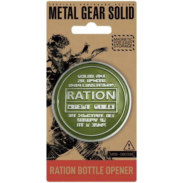 Metal Gear Solid Ration Bottle Opener Green