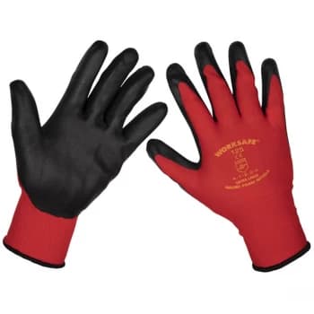 Worksafe 9125XL/12 Flexi Grip Nitrile Palm Gloves (X-Large) - Pack...