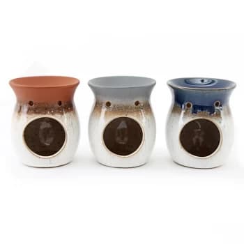 Dip Effect Stoneware Oil Burner One Random Supplied