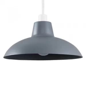Civic Dark Grey Metal Pendant Shade