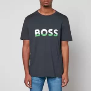 BOSS Green Logo-Printed Cotton T-Shirt - S
