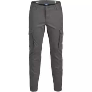 Jack and Jones Paul Flake Slim Stretch Cuffed Cargo Pants Junior - Grey