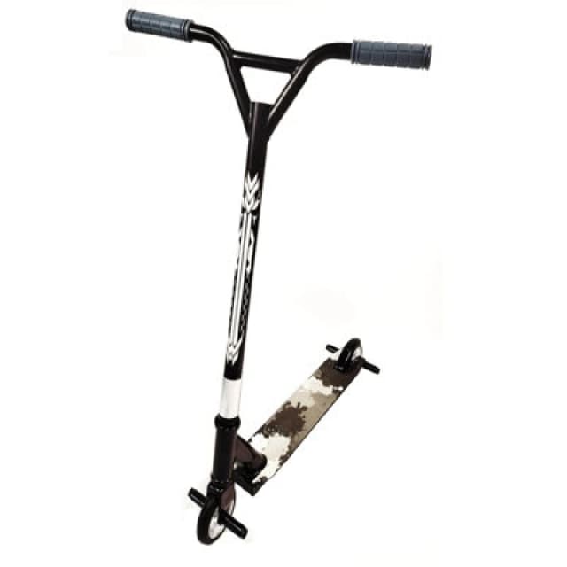 Rexco Grey Stunt Scooter Kids Adults Fixed Bar Pro Push Kick 360 Degree Wheel Trick Street