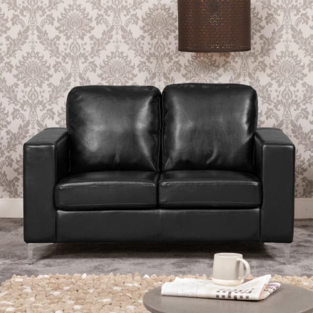 Artemis Home Woodleigh 2 Seat Sofa in Black Unisex