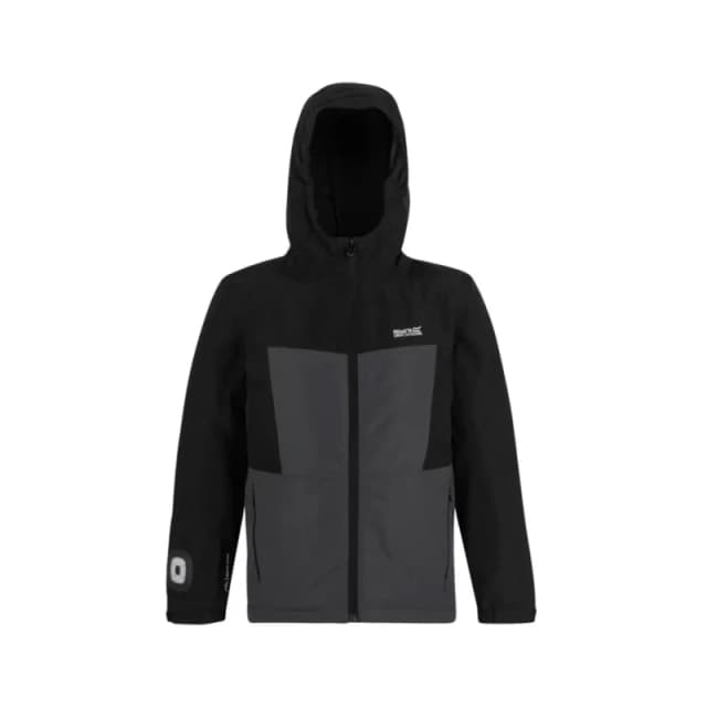 Waterproof jacket for children Regatta Beamz Noir Unisex 13 ans