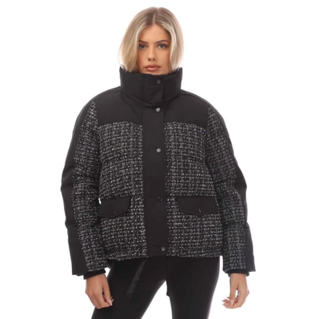 Gant Tweed Down Jacket Black female S