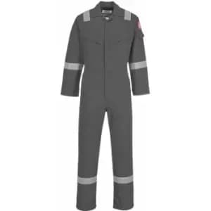 Portwest FR50 Grey Sz 4XL Regular Flame Resistant Anti-Static Boiler Suit Coverall Overall