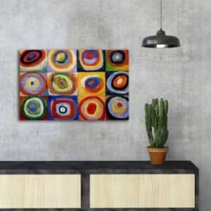 FAMOUSART-075 Multicolor Decorative Canvas Painting