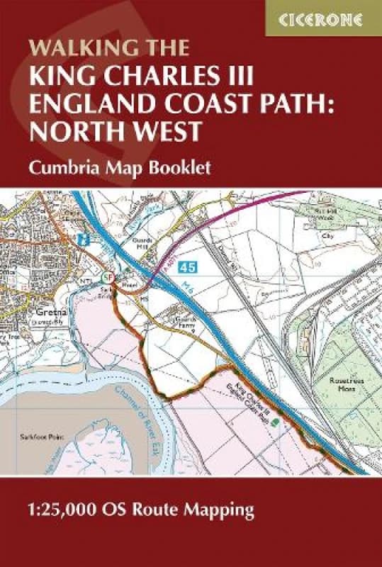 Walking the King Charles III England Coast Path: North West - Cumbria Map Booklet : 1:25,000 OS Route Map Booklet Paperback / softback