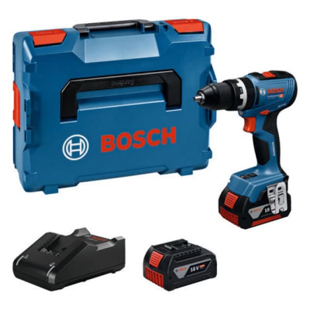 Bosch GSB 18V-65 18v Cordless Brushless Combi Drill 06019N3373 Batteries: 2 x 5ah Li-ion