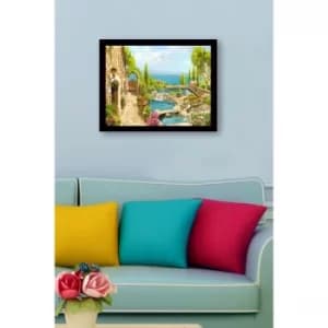 SC1083 Multicolor Decorative Framed MDF Painting