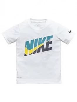 Nike Younger Boys Performance T-Shirt - White, Size 5-6 Years