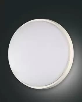 Olly LED Outdoor Surface Mounted Downlight White Glass, IP54