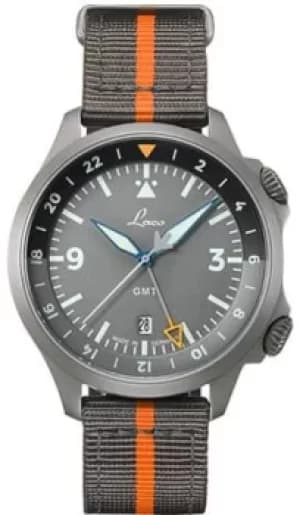 Laco Watch Pilot Frankfurt GMT Grau