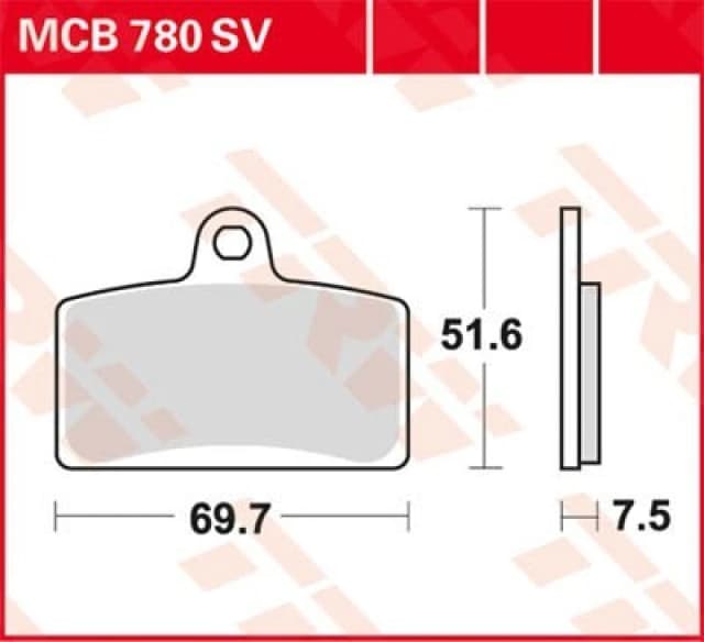 TRW Lucas Brake pad MCB780