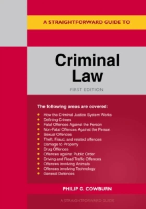 A Straightforward Guide To Criminal Law Paperback / softback