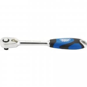 Draper 3/8" Drive 60 Tooth Micro Head Soft Grip Ratchet 3/8"