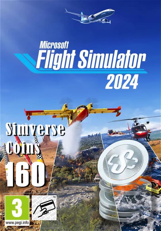 Xbox Flight Simulator 2024 - 160 Simverse Coins Game Coins - N/A