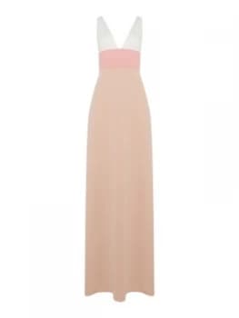 Jill Jill Stuart V neck colour block gown Pink