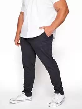 BadRhino Essential Chino Trousers - Navy, Size 42, Inside Leg 30, Men