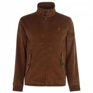 Farah Vintage Bowie Corduroy Harrington Jacket - Truffle 230