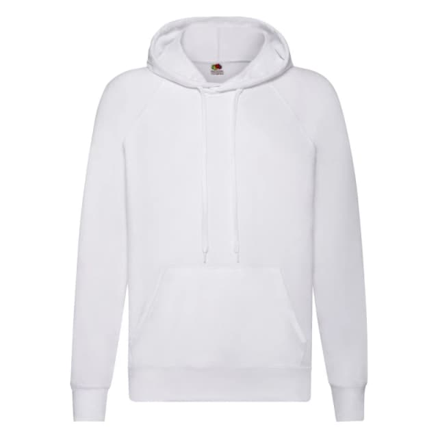 Fruit Of The Loom Fruit of the Loom Men Lightweight Hooded Sweatshirt in White Size: Small White S Male 5063470700127