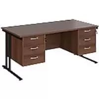 Dams International Desk MC16P33KW 1,600 x 800 x 725 x 800 - 990 mm