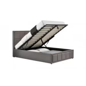 135cm Hannover Fabric Ottoman Bed Grey