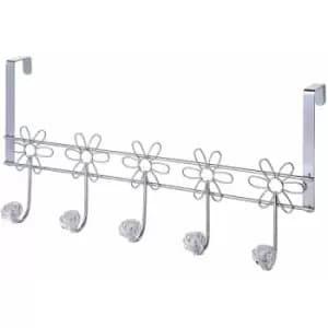 Daisy Over Door Hooks - Chrome