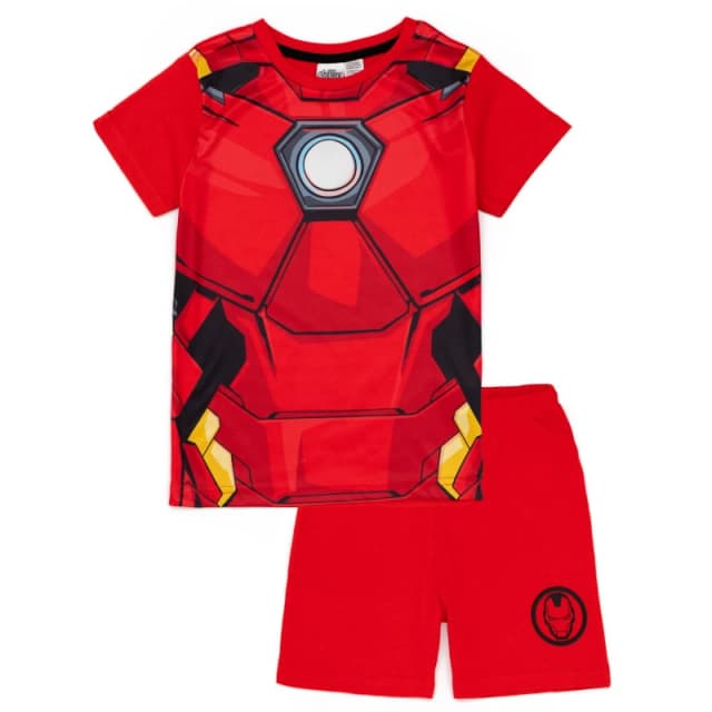 Disney Short Sleeve Short Leg Pyjama Set Red male