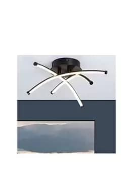 Bhs Aalto LED Flush Fitting - Satin Black