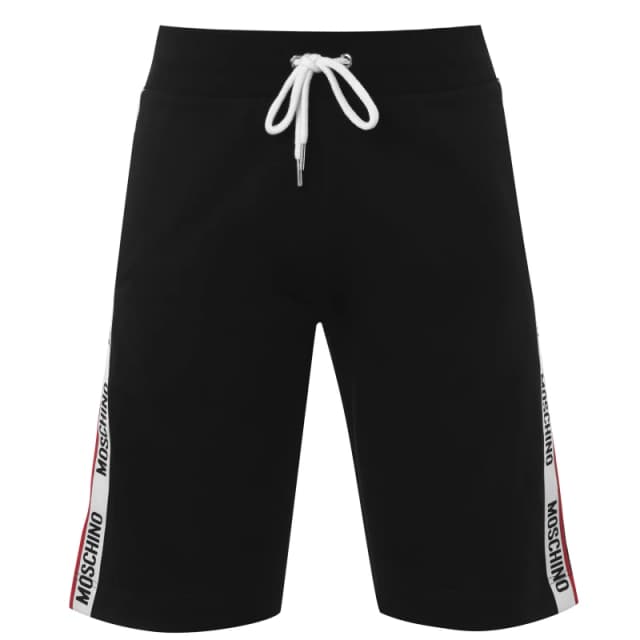 Moschino Tape Shorts Black male XS