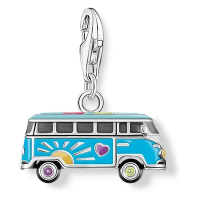 Thomas Sabo 2210-664-7 Silver Charm pendant Volskswagen Blue Jewellery