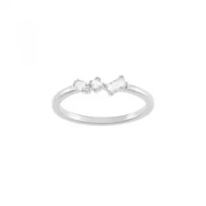 Ladies Swarovski Silver Plated Frisson Ring Size 52