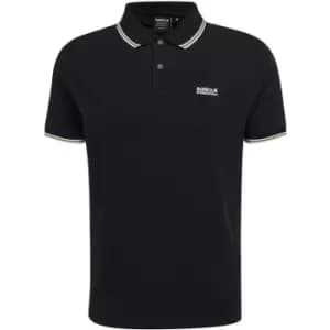 Barbour International Rider Tipped Polo Shirt - Black