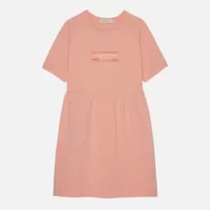 Calvin Klein Girls Hero Logo Shirt Dress - Fresh Cantaloupe - 10 Years